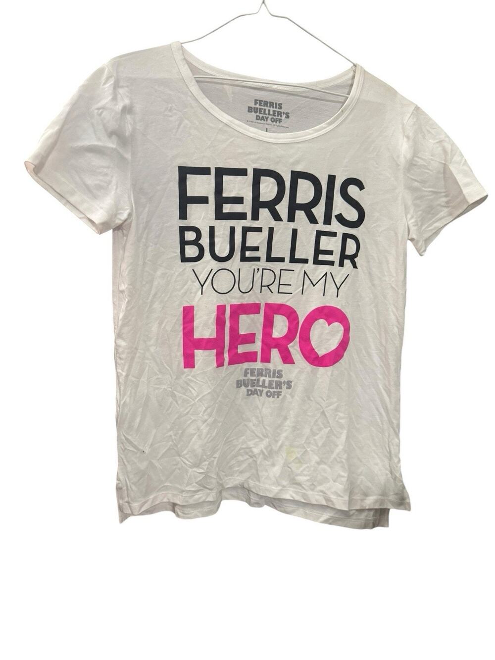 Ferris Bueller’s Day Off Your My Hero Womans Graphic T Shirt Large